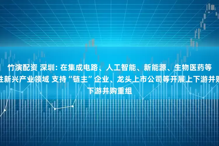竹演配资 深圳: 在集成电路、人工智能、新能源、生物医药等战略性新兴产业领域 支持“链主”企业、龙头上市公司等开展上下游并购重组